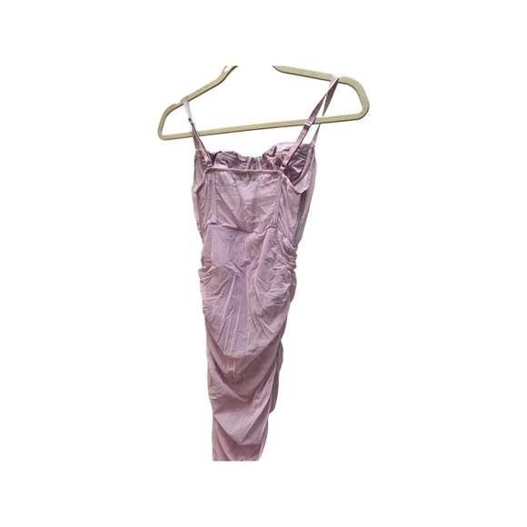 LILAC MESH BODYCON DRESS - Picture 2 of 6